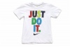 Nike Just Do It Boy's White Cotton T-Shirt (6)