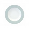 Philippe Deshoulieres Seychelles Celadon Rim Soup Plate 9 in