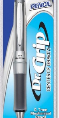 Pilot Dr. Grip Center of Gravity 0.7mm Mechanical Pencil, Charcoal Gray Barrel, 36280