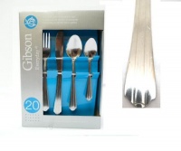 Gibson Everyday 20 Pc Stainless Steel Flatware Set, Service for 4 (80057.20)