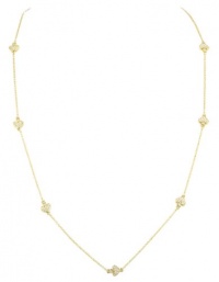 Kate Spade New York Spade To Spade Clear Gold-Tone Pave Scatter Necklace