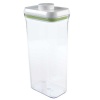 OXO Tot Pop Tall Rectangle Storage Container, White , 3.4 Quart