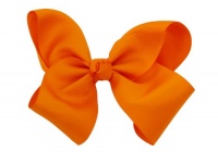 Greatlookz Hair Bow with Extra Large GrosGrain Bow on Alligator Clip Hair Bow Colors: Orange