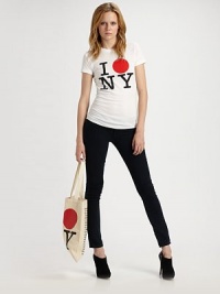 Show your support along with over 60 fashion designers in this cotton graphic tee. Fashion Girls for Japan will donate 100% of the proceeds from the sale of this tee towards disaster relief efforts in Japan.Crewneck Short sleeves Pullover style About 25 from shoulder to hem Cotton Machine wash Imported