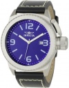 Invicta Men's 1109 Corduba Collection Blue Dial Black Leather Watch