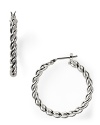 Give your look a nautical twist with these braided hoop earrings form Lauren Ralph Lauren.