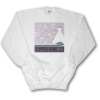 Dress on form in Room, Pink Roses on Wallpaper - Youth SweatShirt Large(14-16)