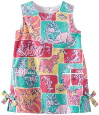 Lilly Pulitzer Girls 2-6x Little Lilly Classic Shift Dress, Multi Jungle Boogie, 2