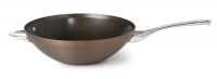 Calphalon Contemporary 12-Inch Bronze Anodized Edition Nonstick Flat Bottom Wok