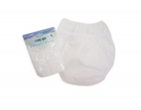 Dappi Waterproof 100% Nylon Diaper Pants, 2 Pack, White, Medium