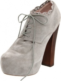 Betsey Johnson Women's Serenn Platform Pump,Grey Suede,6.5 M US