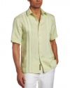 Cubavera Men's Short Sleeve Front Inserts Shirt