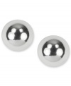 A timeless design for the season. These stud earrings from Jones New York come in a round design for a polished look. Crafted in silver tone mixed metal. Approximate diameter: 1/2 inch.