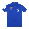 Polo Ralph Lauren Men Custom Fit Flag & Big Pony Logo Polo T-Shirt - USA