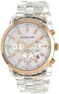 Michael Kors Quartz Mother of Pearl Dial Clear Band - Women's Watch MK5394