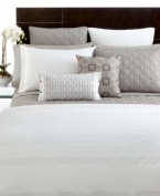 Sophistication gets a modern update with Hotel Collection's Woven Pleats European shams. Featuring rows of tailored pleats on pure cotton for a clean, polished appeal. Zipper closure.