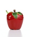 Take a bite out of Martha Stewart Collection's Apple collection with this figural jam jar. A shiny red peel evokes fall's juiciest fruit from every corner of your kitchen.