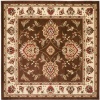 Safavieh Lyndhurst Collection LNH555-2512 Brown and Ivory Square Area Rug, 6-Feet 7-Inch