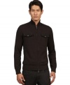 This Kenneth Cole New York sweater is a stylishly warm layer for those unpredictable winter days.