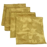 Homewear Table Linens, Set of 4 Dinner Party Bountiful Gold Napkins