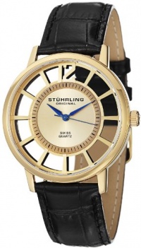 Stuhrling Original Men's 388S.333531 Classic Winchester Swiss Quartz Gold-Tone Watch Set