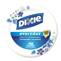 Dixie Heavy Duty Paper Plates, 48 Count, 6.875 Inch