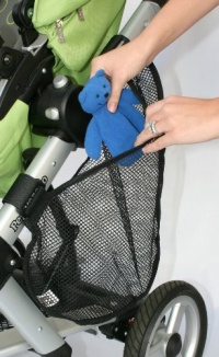 J.L. Childress Side Sling Stroller Cargo Net, Black