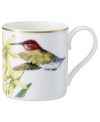 An exotic beauty, the Amazonia after-dinner cup brings a room to life with flora and fauna from the rainforest. Luscious color and sumptuous gold accents adorn the premium bone china of Villeroy & Boch.