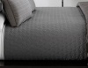 Hotel Collection Gridwork King Coverlet Graphite