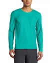 Zumba Fitness Men's Logo Long Sleeve Shirt, Aqua, Large