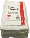 Paint Essentials 14-Inch x 17-Inch Terry Towels, White 24-Pack WT24