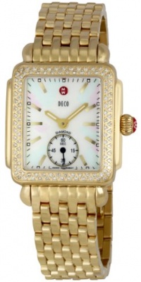 Michele Women's MWW06V000003 Deco Mother-Of-Pearl Dial Watch