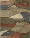 Nourison Interpretations Multi color Contemporary Abstract 2-Feet by 5.9-Feet Polyacrylic Runner Rug