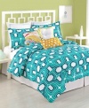 A brilliant idea! This Trina Turk Ogee comforter set pairs bold geometric patterns with an aquatic color palette to evoke modern, Southern California style.