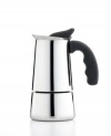 Finally an espresso maker that brews crisp, bold flavor with the intensity the drink is known for!  Add espresso into your routine with ease with this stainless steel maker that draws out the crucial notes of the beverage and makes up to 6 cups at a time for a guaranteed pick-me-up.