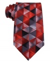 Shape your day with this bold geometric silk tie from Jerry Garcia.