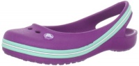 Crocs Genna II Flat (Toddler/Little Kid/Big Kid),Viola/Island Green,3 M US Little Kid