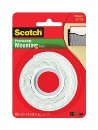 3M Scotch Mounting Tape, .5-Inch by 75-Inch (110)