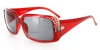 Showtime Fashion Bifocal Sunglasses with Austrian Crystals for Youthful and Stylish Women who Need to Read in the Sun (Red 150)