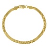 18k Yellow Gold Plated Sterling Silver Mesh Chain Bracelet, 7