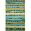 Liora Manne Seville Mosaic Stripe Hand Tufted Rug, 8 by 10-Feet, Blue