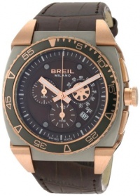 Breil Milano Men's BW0583 Mediterraneo Sport Custom Round Dark Grey Disk Dial Watch