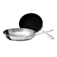 All Clad 9 Inch Stainless Steel French Skillet and 7.5 Inch Non Stick French Skillet Set