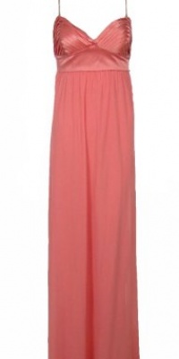 Aidan Mattox Niteline Silk Chiffon & Charmeuse Gown Pink 10 [Apparel] [Apparel]