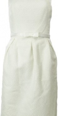 Evan Picone Women's Conversation Star Belted Dress Ivory 12 [Apparel] [Apparel]