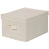 Household Essentials Large Storage Box, Natural Canvas