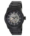 See how the moving parts work their magic with this exposed automatic watch from Kenneth Cole New York.