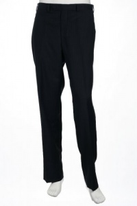 Alfani Red Pinstripe Navy Flat Front Dress Pants SZ 38X32