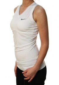 Nike Pro Women's Dri-Fit Stay Cool Compression Fit Sleeveless Shirt White