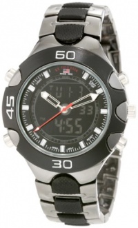 U.S. Polo Assn. Men's US8083 Gun Metal/Black Plastic Analog-Digital Sporty Bracelet Watch